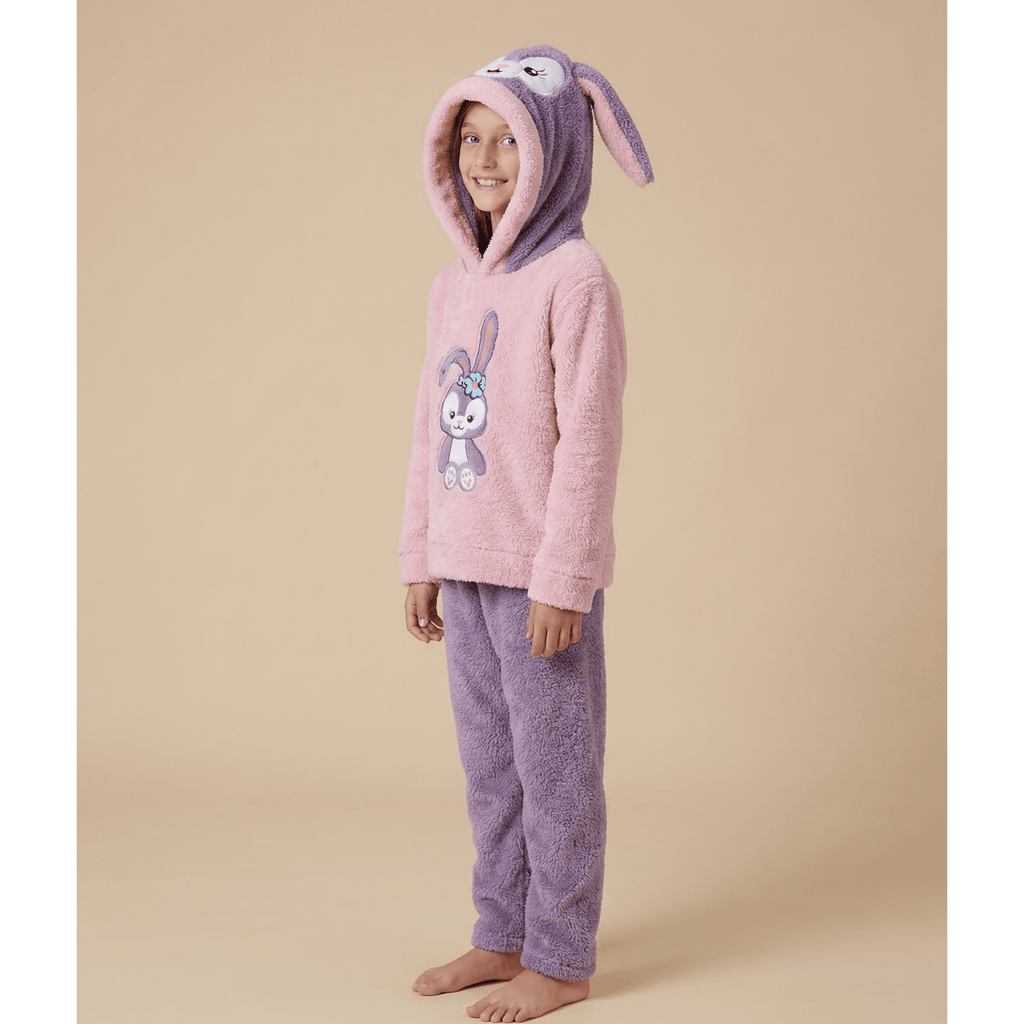Combinaison de pyjama fille rose et violet – Confort et style irrésistibles!