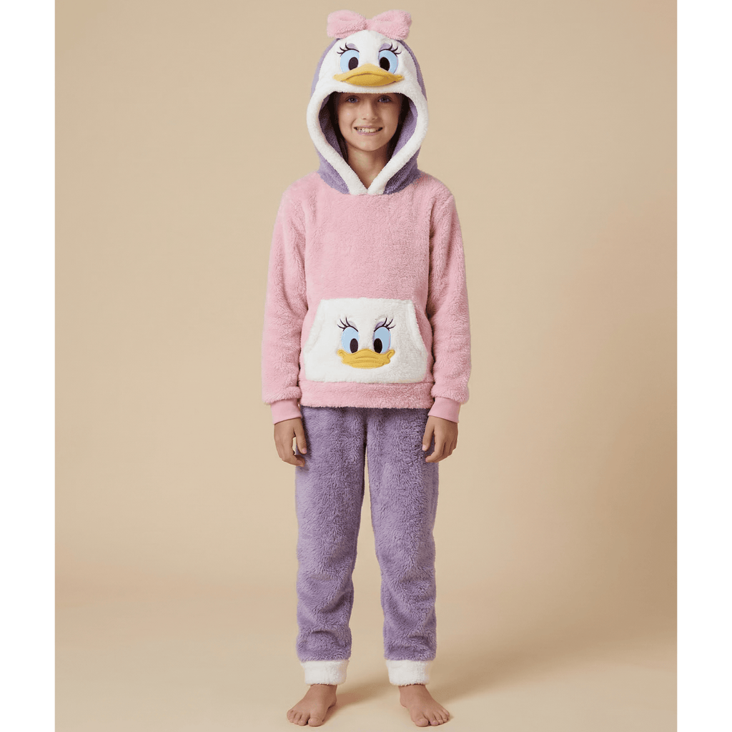 Combinaison de pyjama fille rose et violet – Confort et style irrésistibles!