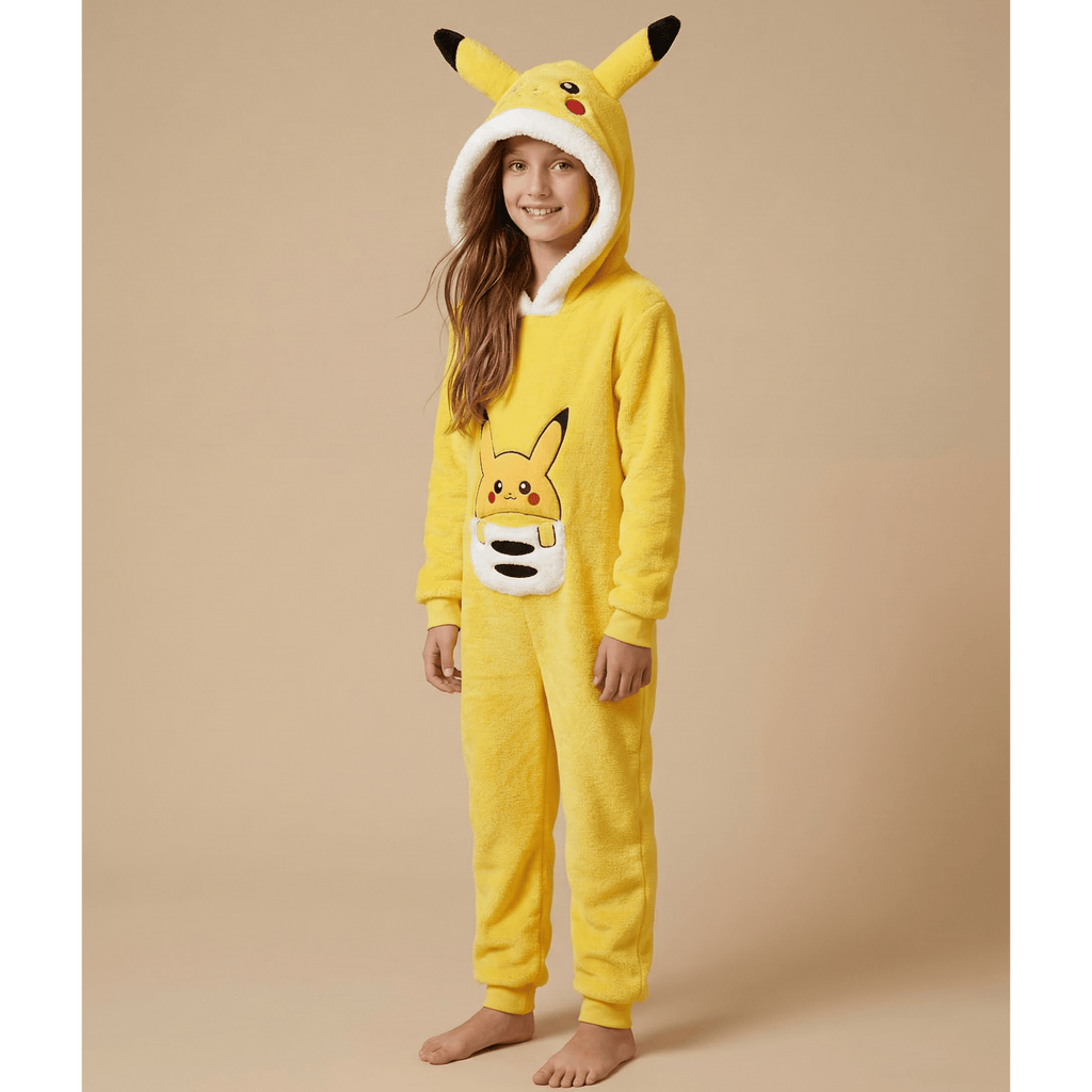 Combinaison pyjama enfant jaune – Confort unique pour des nuits joyeuses