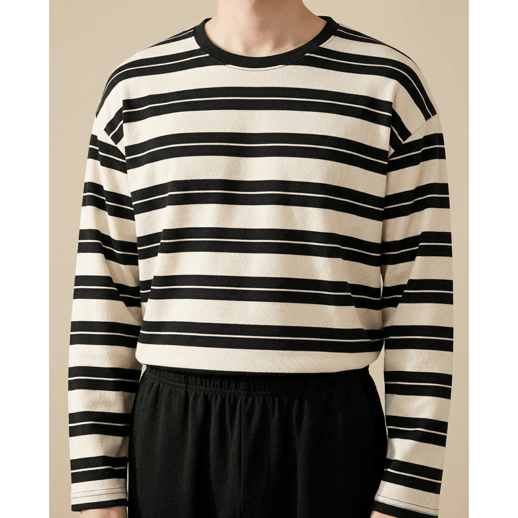 Ensemble de pyjama homme noir et blanc – Confort et style inégalés