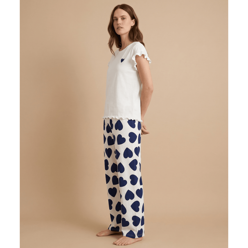 Ensemble pyjama femme coeur en coton – Confort chic & douceur unique