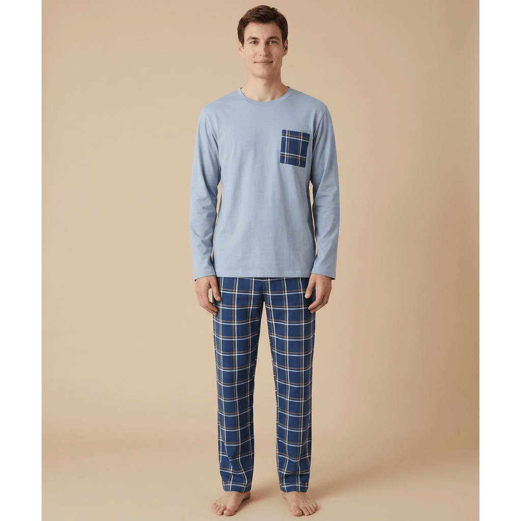 Ensemble pyjama homme bleu – Confort absolu et style unique