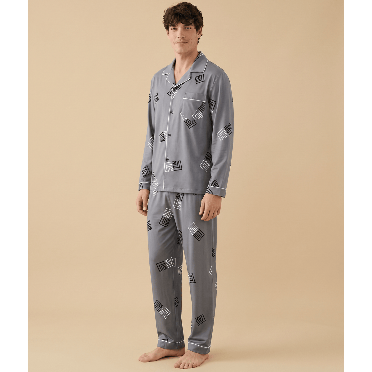 Ensemble pyjama homme coton 