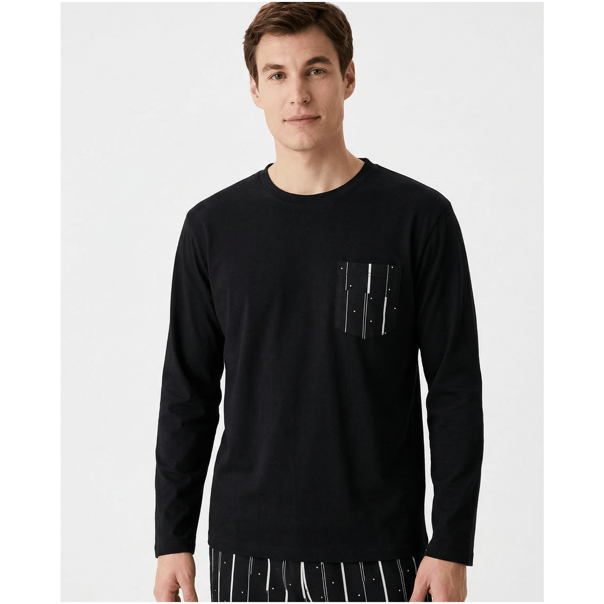 Ensemble pyjama hommes noir et doré – Confort Élégant à Découvrir