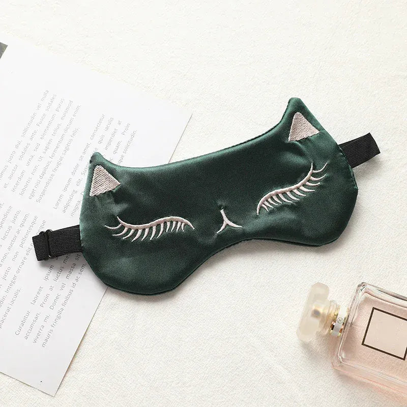 Masque de sommeil vert foncé - Profitez d'un confort ultime et paisible