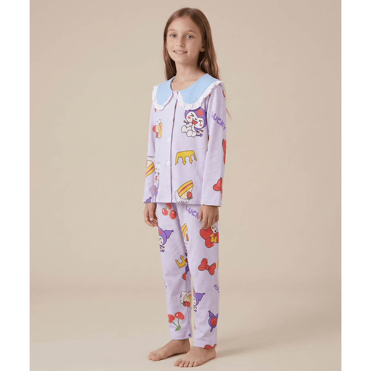 Pyjama 2 pièces fille violet – Confort et style irrésistibles