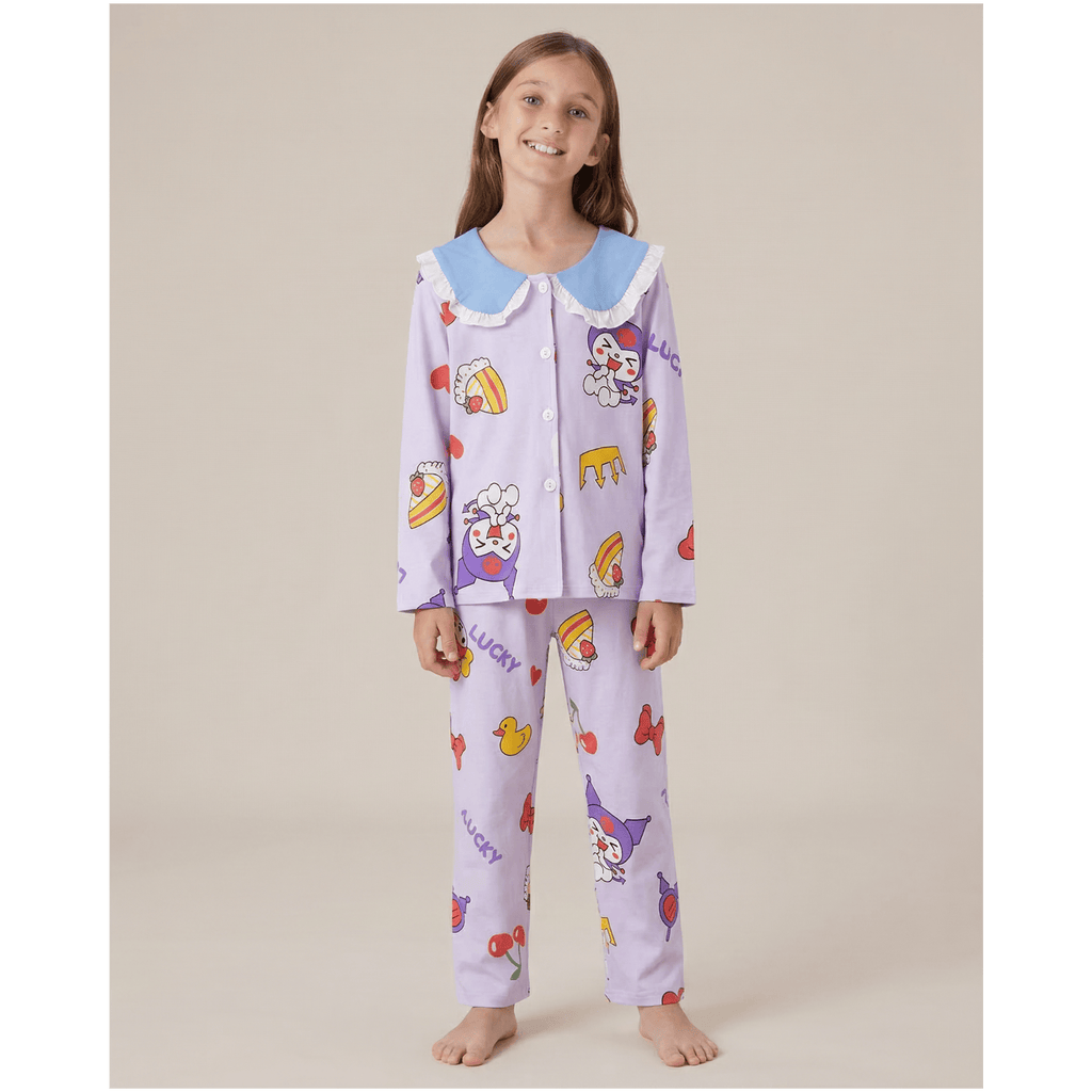 Pyjama 2 pièces fille violet – Confort et style irrésistibles