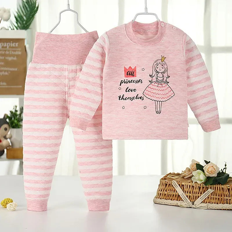 Pyjama bebe en coton rose – Confort doux pour nuits magiques