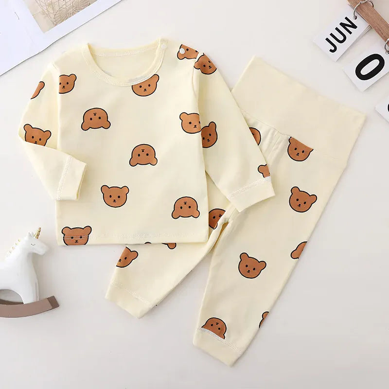 Pyjama bebe ours beige – Confort doux et style craquant