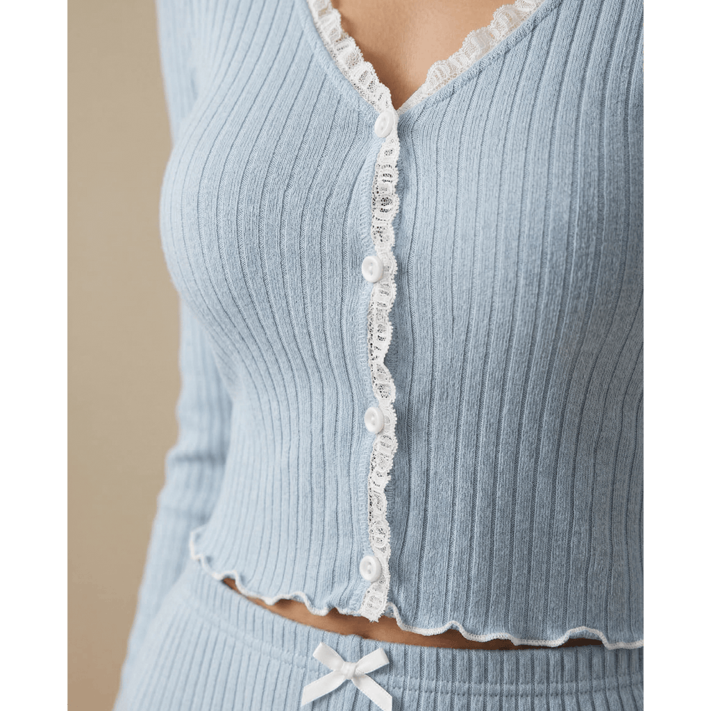 Pyjama femme à manche longue – Confort absolu pour des nuits douces