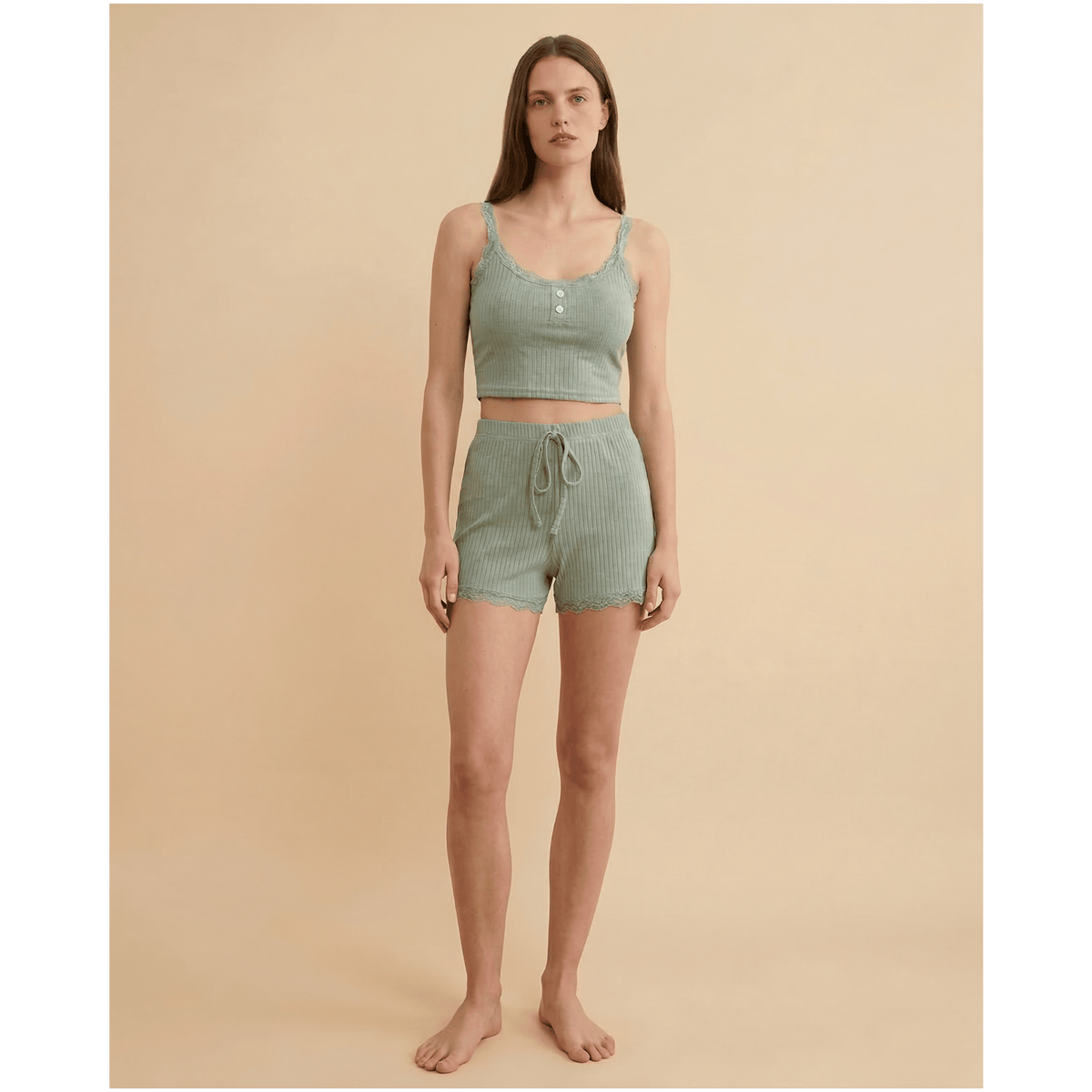 Pyjama femme dentelle en coton – Confort et élégance à découvrir