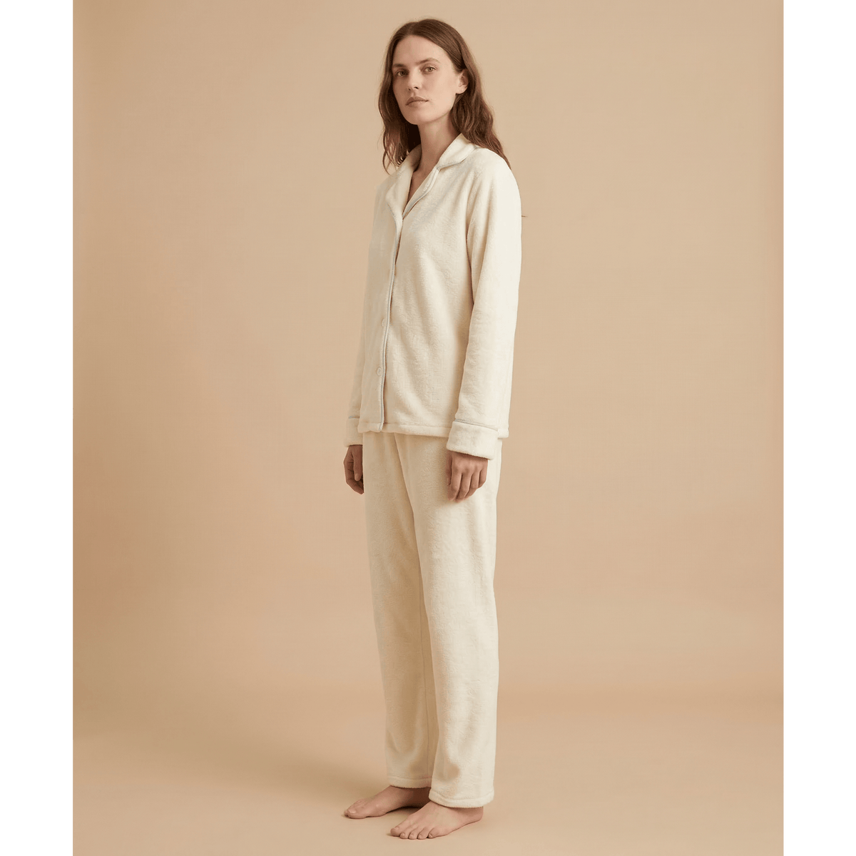 Pyjama femme polaire doux – Confort ultime pour des nuits cocooning