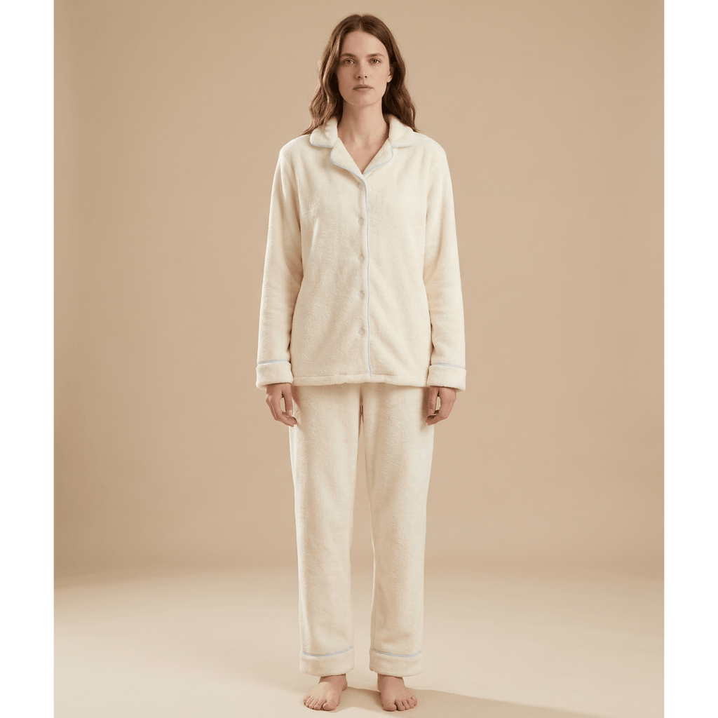 Pyjama femme polaire doux – Confort ultime pour des nuits cocooning