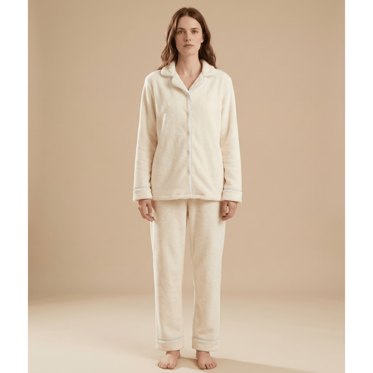Pyjama femme polaire doux – Confort ultime pour des nuits cocooning