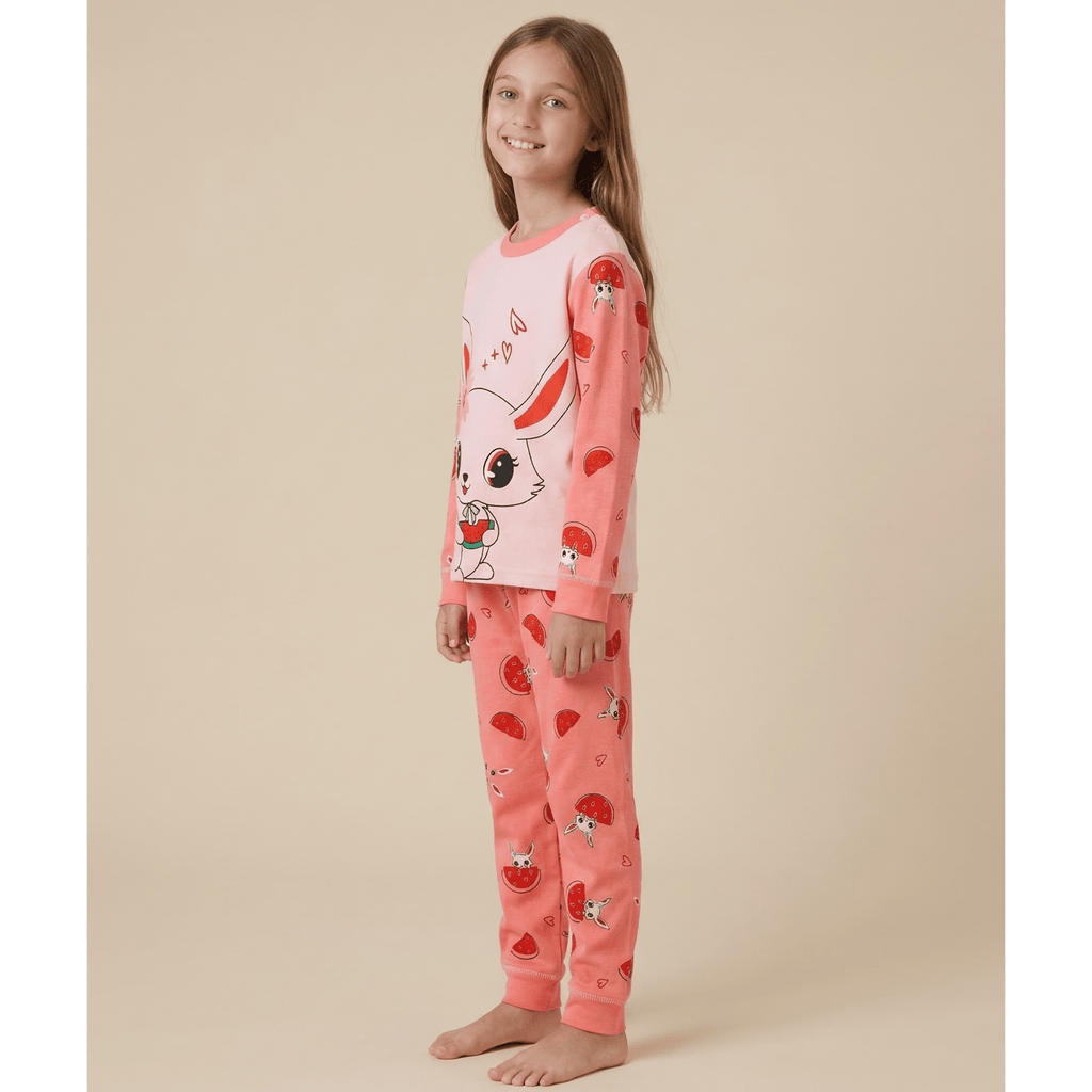 Pyjama fille rose à motif – Découvrez le confort et l’élégance stylée