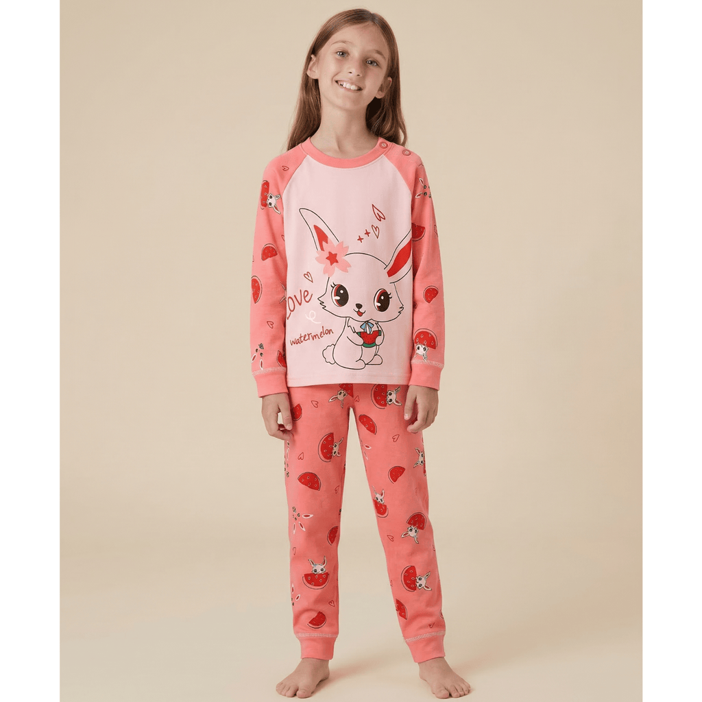 Pyjama fille rose à motif – Découvrez le confort et l’élégance stylée