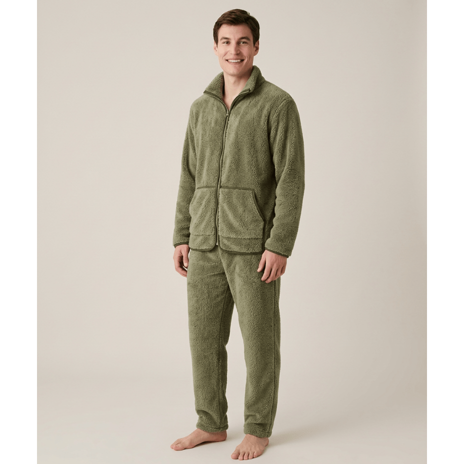 Pyjama pilou pilou homme 2 pièces – Confort et douceur ultra cosy