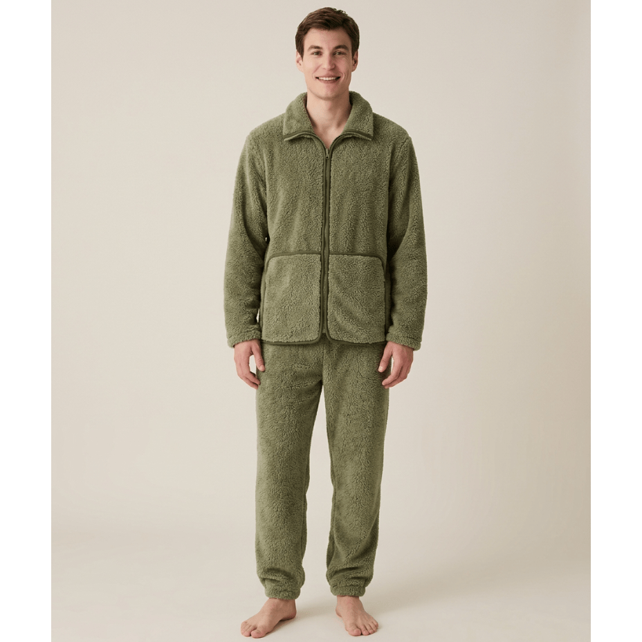 Pyjama pilou pilou homme 2 pièces – Confort et douceur ultra cosy