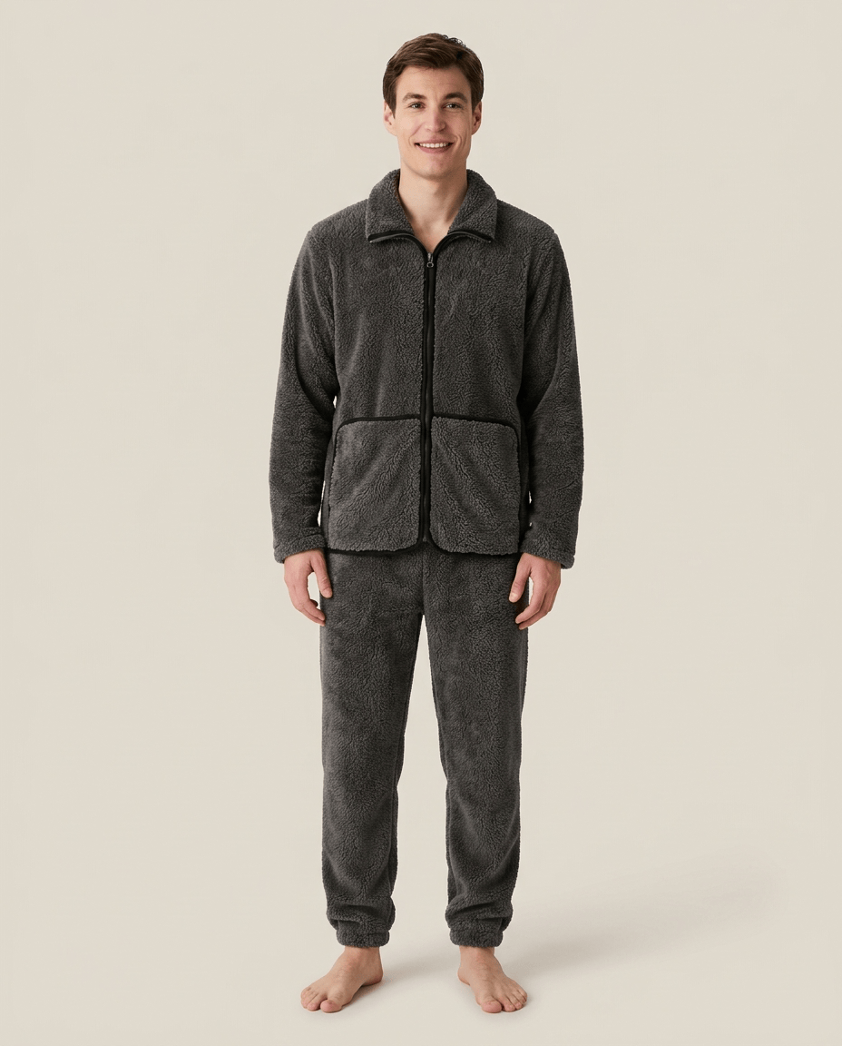 Pyjama pilou pilou homme 2 pièces – Confort et douceur ultra cosy