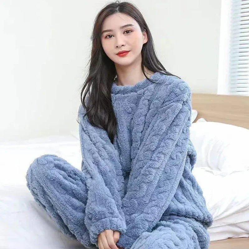 Pyjama polaire bleu ciel - Confort ultime et douceur irrésistible