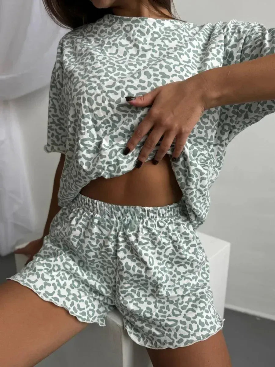 Short pyjama femme coton vert – Confort ultime & style irrésistible